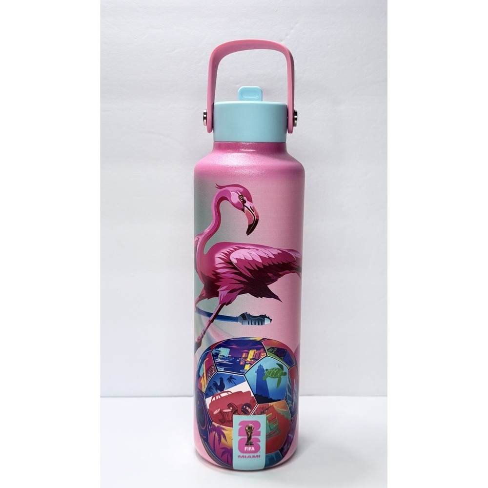 FIFA World Cup 2026 Miami Pink Flamingo 24oz. Water Bottle
